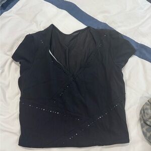Athleta laser cut top